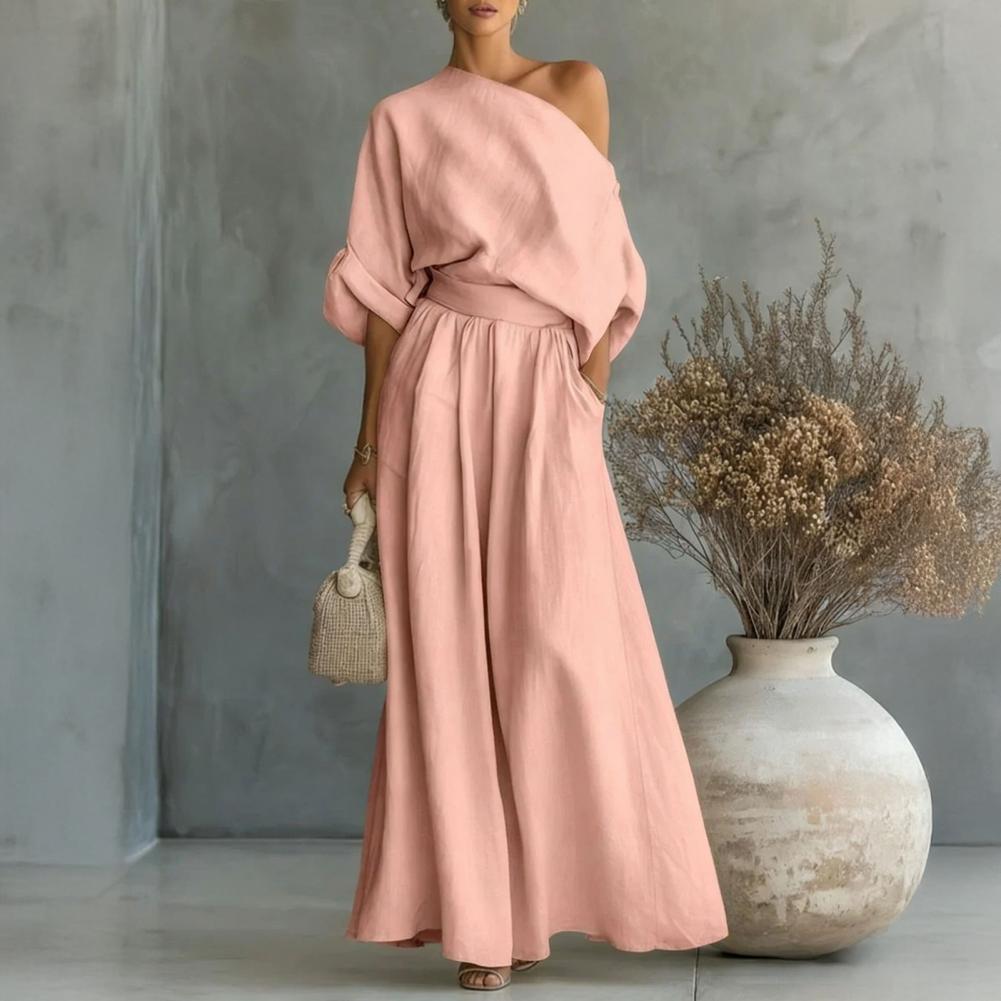 Setelan Blus dan Celana Wanita - Blouse Off Shoulder ulasan dan harga