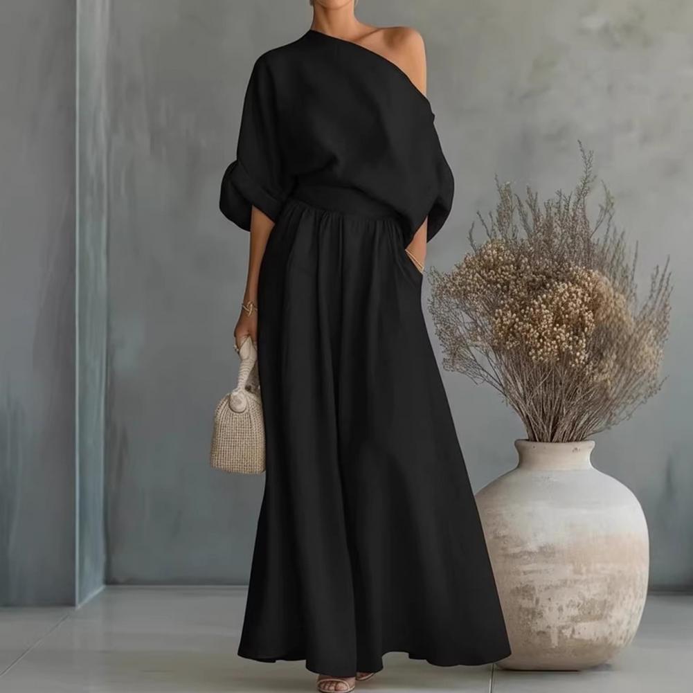 Setelan Blus dan Celana Wanita - Blouse Off Shoulder ulasan dan harga