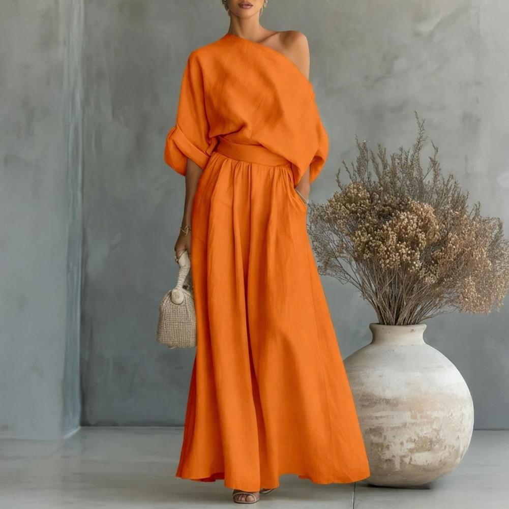 Setelan Blus dan Celana Wanita - Blouse Off Shoulder ulasan dan harga