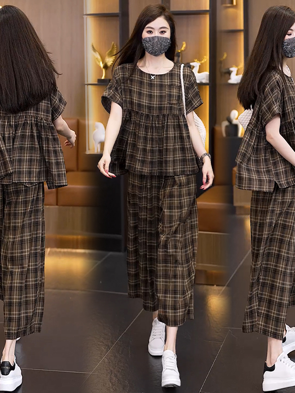 Setelan Wanita Ukuran Besar Mu - Linen Pant Wide ulasan dan harga