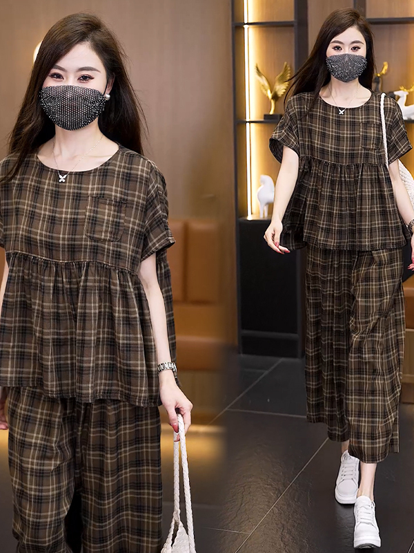Setelan Wanita Ukuran Besar Mu - Linen Pant Wide ulasan dan harga