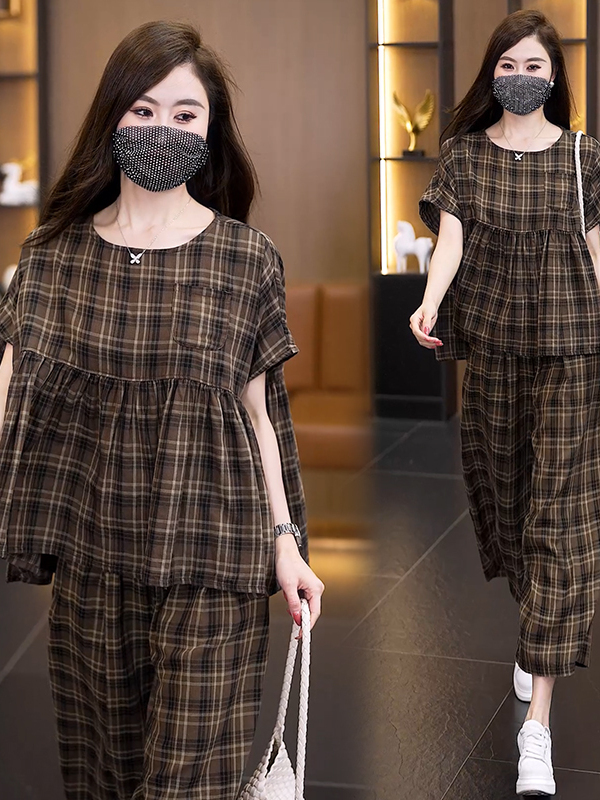Setelan Wanita Ukuran Besar Mu - Linen Pant Wide ulasan dan harga